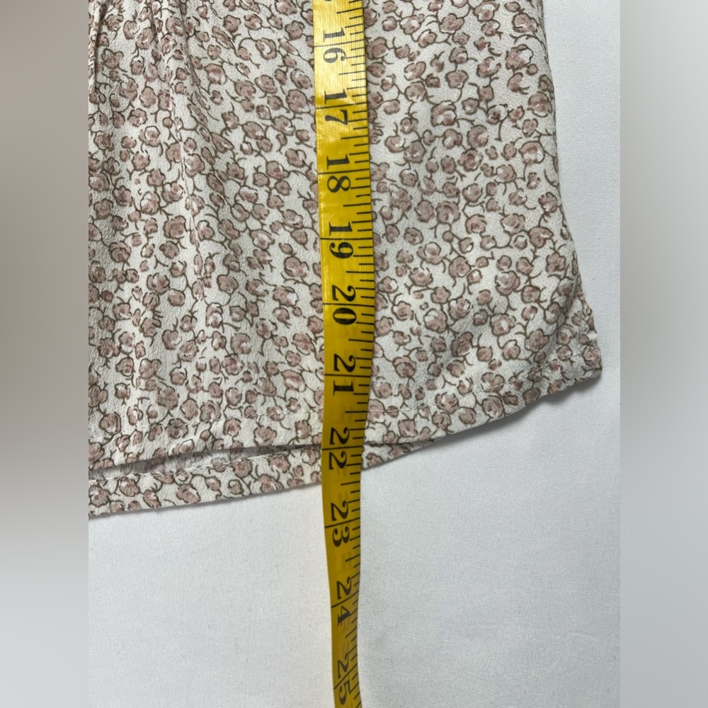 Current/Elliott The Harbor Short Sleeve Ruffle Floral Boho Top - Picture 11 of 13